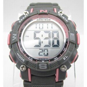 Women Armitron Quartz WR Digital 38mm Round Watch (H488) "New Battery"